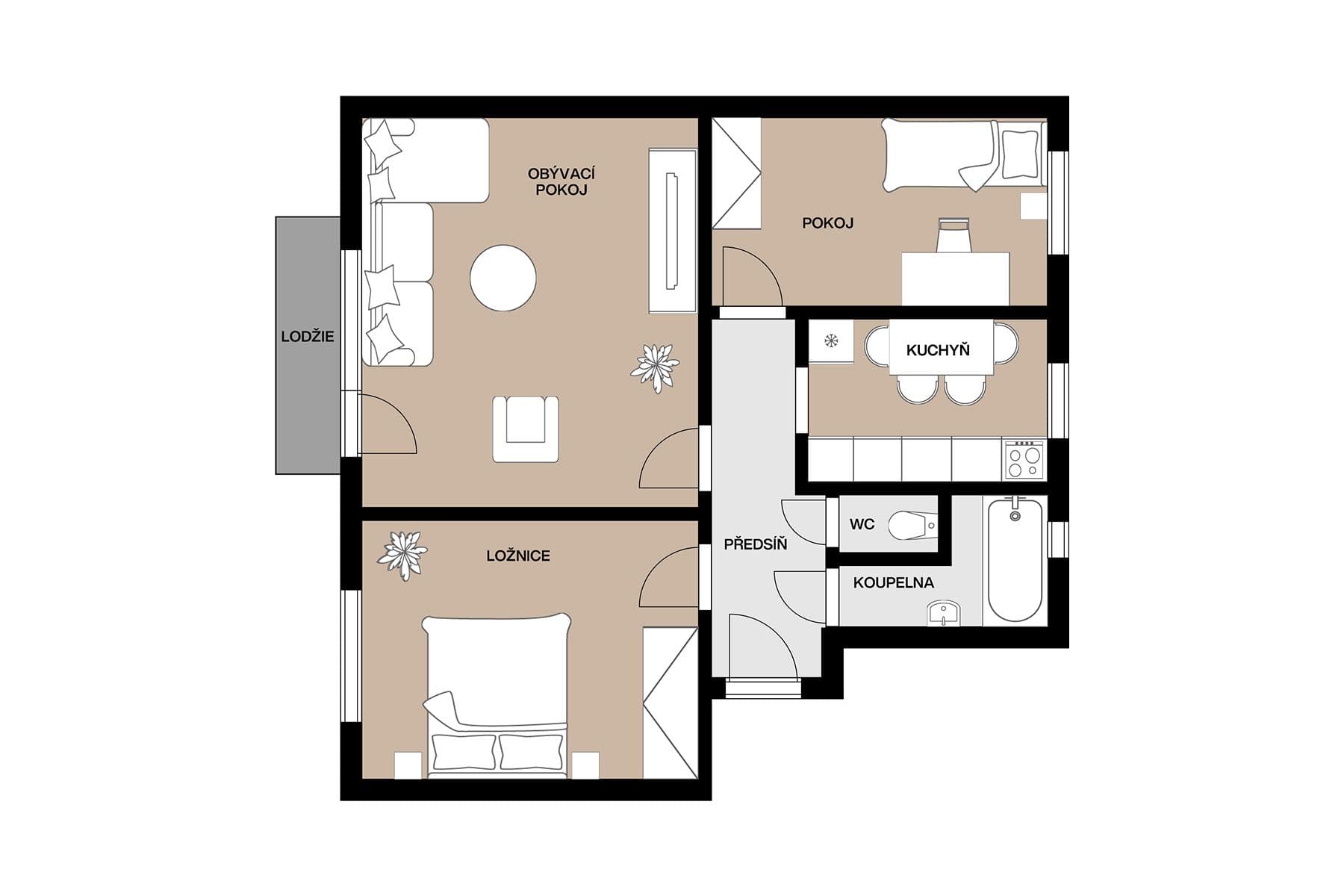 Predaj bytu 3-izbový 70 m², 1. máje, Uhlířské Janovice, Středočeský kraj Predaj bytu 3-izbový 70 m², 1. máje, Uhlířské Janovice, Středočeský kraj