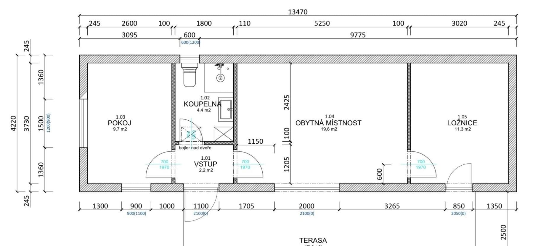 Predaj rekreačného objektu 57 m², pozemek 500 m², Milešov, Středočeský kraj Predaj rekreačného objektu 57 m², pozemek 500 m², Milešov, Středočeský kraj