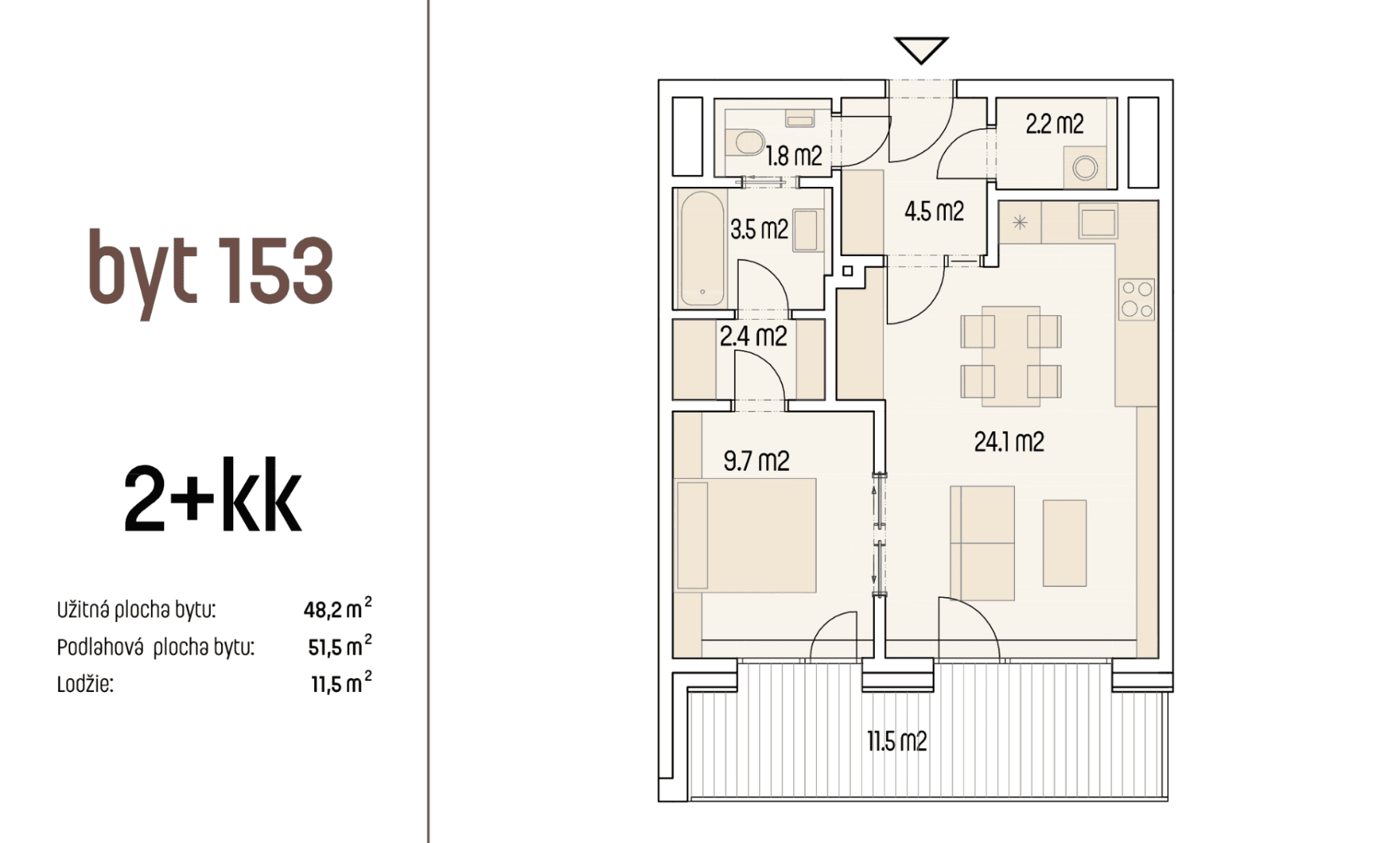 Prenájom bytu 2-izbový 63 m², U Červeného mlýna, Brno, Jihomoravský kraj Prenájom bytu 2-izbový 63 m², U Červeného mlýna, Brno, Jihomoravský kraj