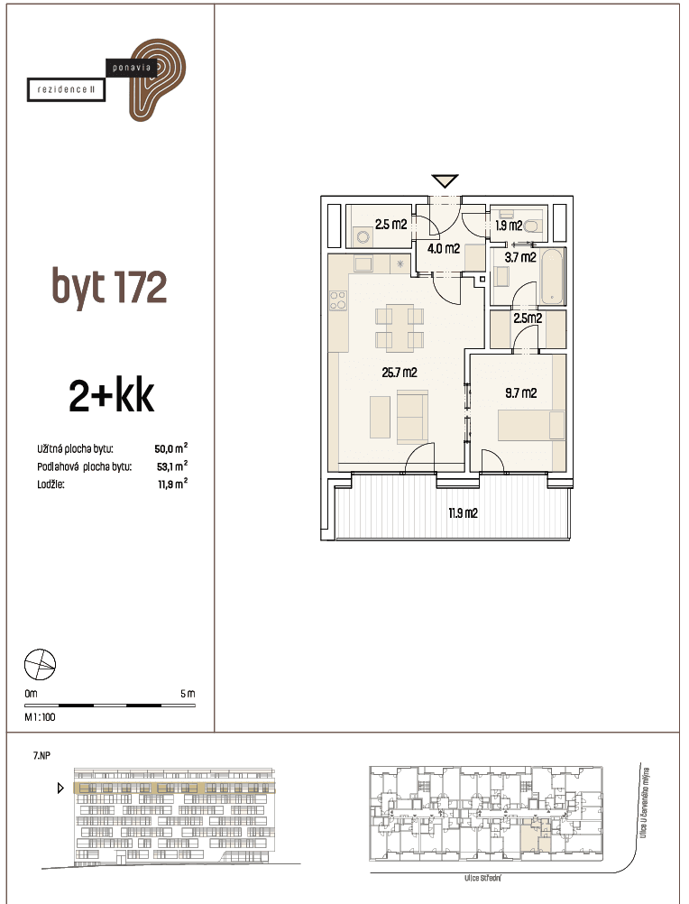 Prenájom bytu 2-izbový 65 m², U Červeného mlýna, Brno, Jihomoravský kraj Prenájom bytu 2-izbový 65 m², U Červeného mlýna, Brno, Jihomoravský kraj