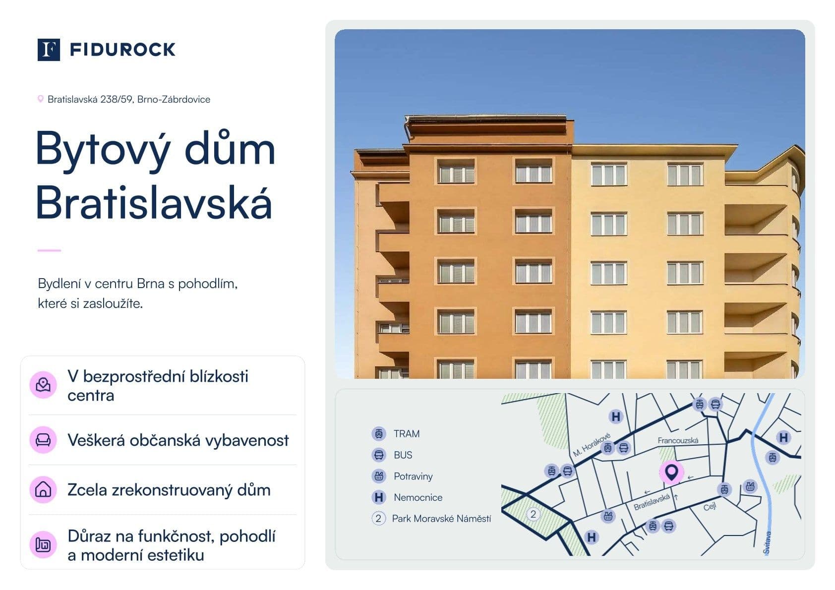 Predaj bytu 1-izbový 32 m², Bratislavská, Brno, Jihomoravský kraj Predaj bytu 1-izbový 32 m², Bratislavská, Brno, Jihomoravský kraj
