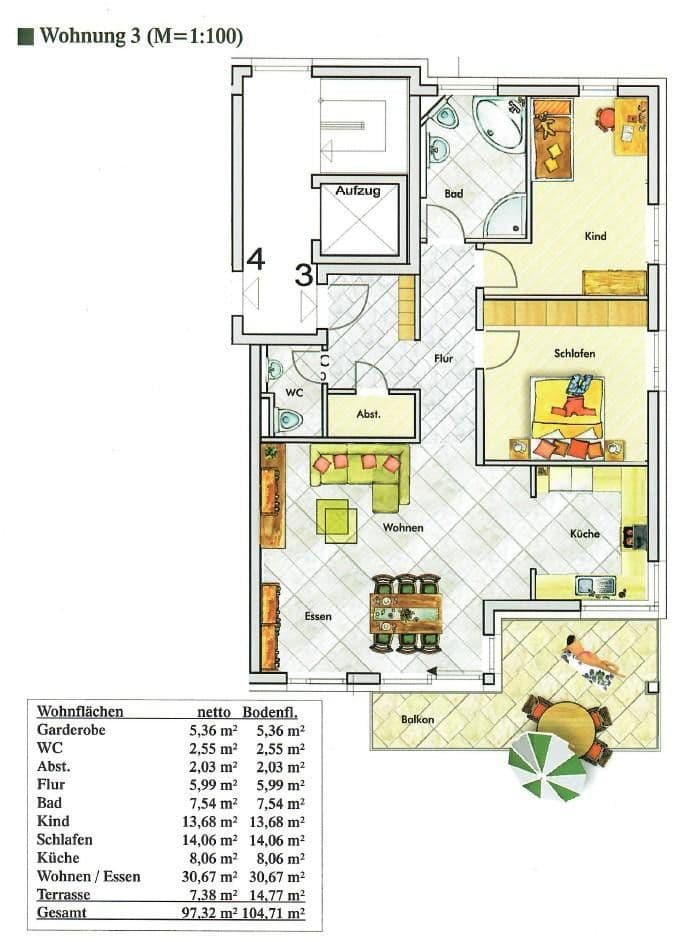 Predaj bytu 3-izbový 98 m², Niedernhall, Bádensko-Wurttembersko Predaj bytu 3-izbový 98 m², Niedernhall, Bádensko-Wurttembersko