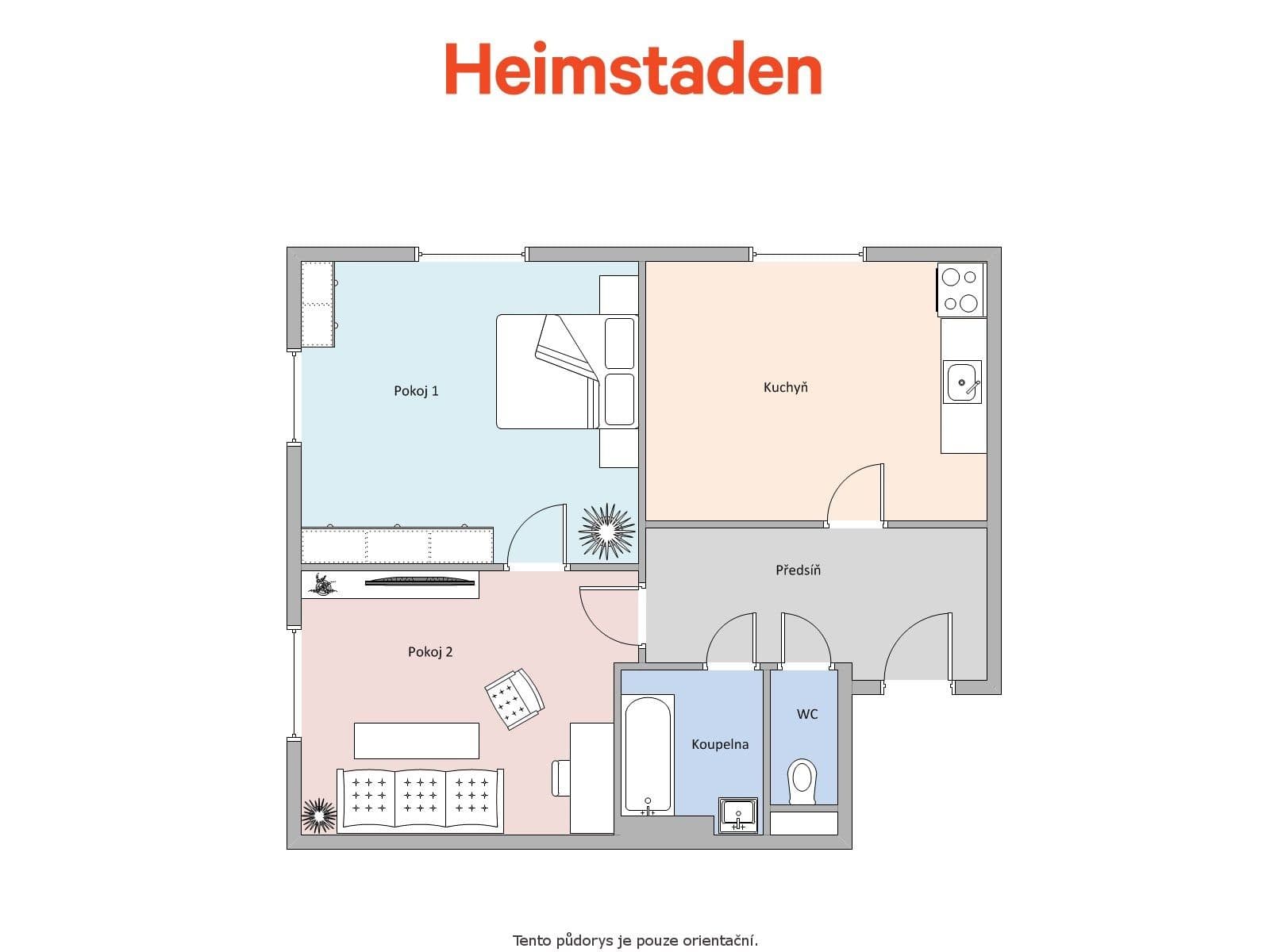 Prenájom bytu 2-izbový 57 m², Marxova, Havířov, Moravskoslezský kraj Prenájom bytu 2-izbový 57 m², Marxova, Havířov, Moravskoslezský kraj