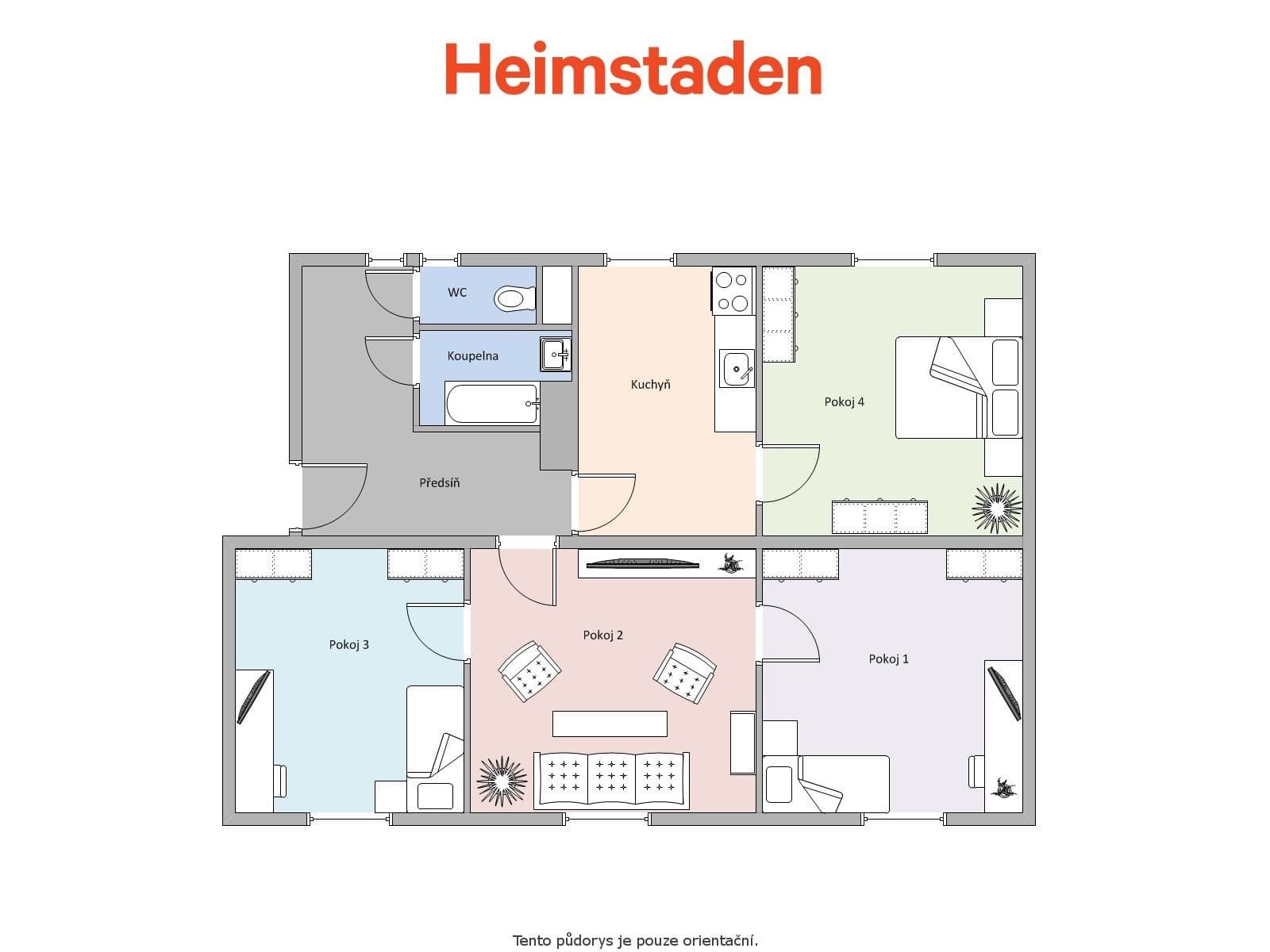 Prenájom bytu 4-izbový 78 m², E. F. Buriana, Havířov, Moravskoslezský kraj Prenájom bytu 4-izbový 78 m², E. F. Buriana, Havířov, Moravskoslezský kraj
