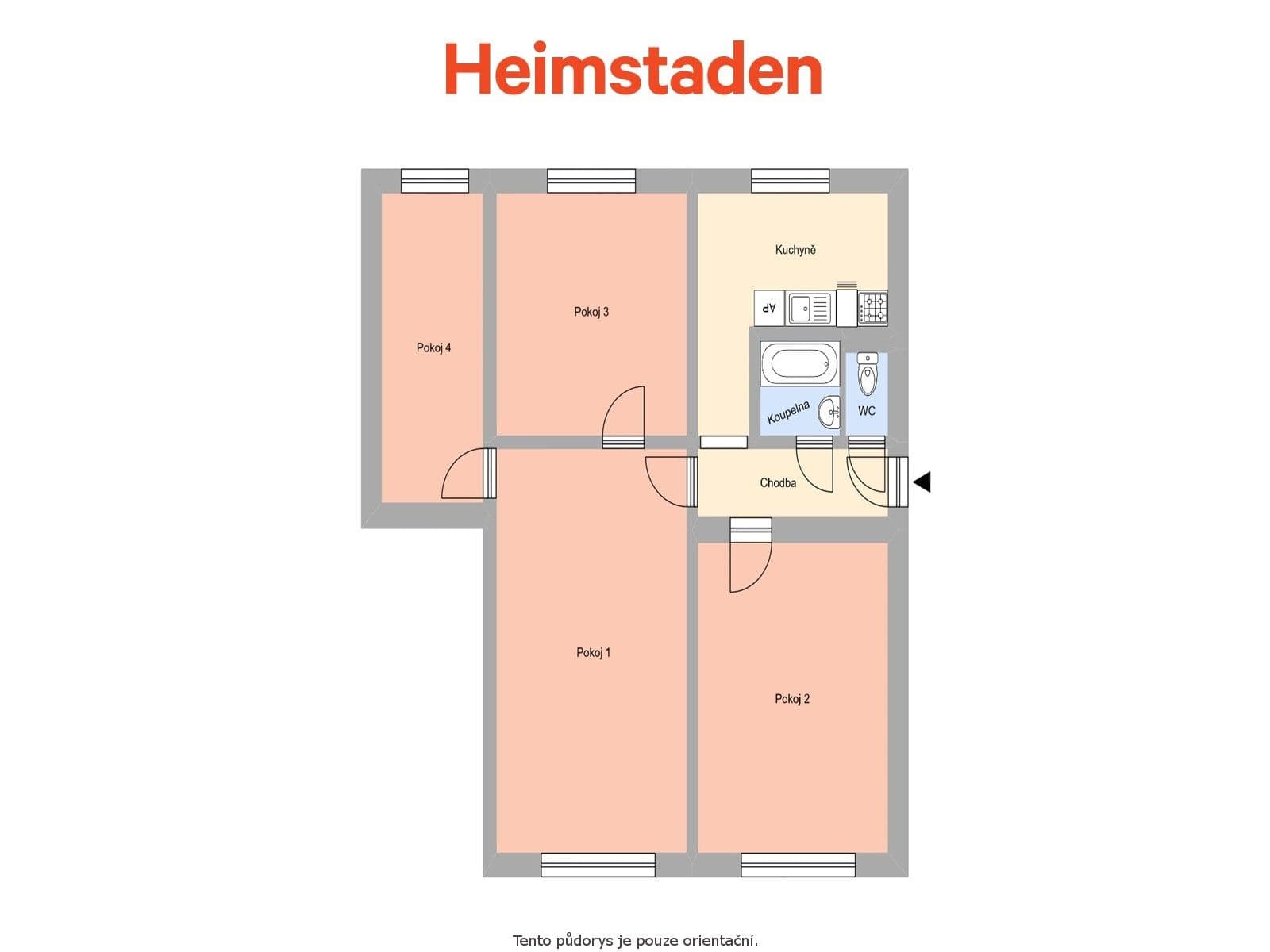 Prenájom bytu 4-izbový 78 m², E. F. Buriana, Havířov, Moravskoslezský kraj Prenájom bytu 4-izbový 78 m², E. F. Buriana, Havířov, Moravskoslezský kraj