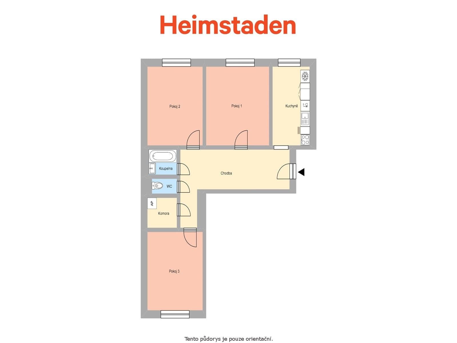 Prenájom bytu 3-izbový 76 m², Matěje Kopeckého, Ostrava, Moravskoslezský kraj Prenájom bytu 3-izbový 76 m², Matěje Kopeckého, Ostrava, Moravskoslezský kraj