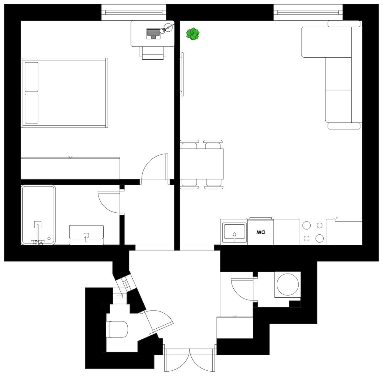 Predaj bytu 2-izbový 50 m², U Křížku, Praha, Praha Predaj bytu 2-izbový 50 m², U Křížku, Praha, Praha