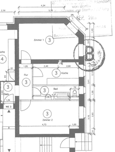 Predaj bytu 2-izbový 58 m², Külzer Straße 2, Berlin, Berlín Predaj bytu 2-izbový 58 m², Külzer Straße 2, Berlin, Berlín