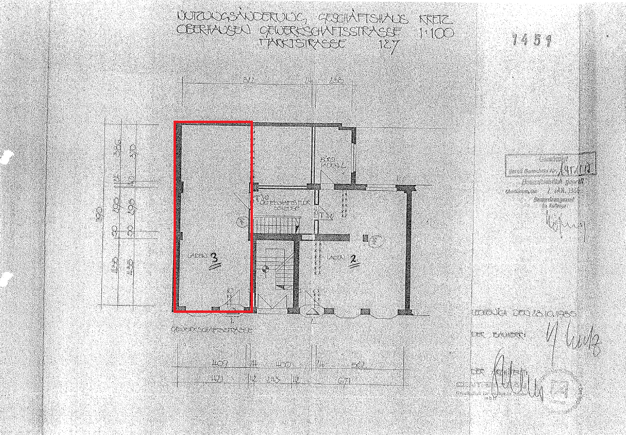 Prenájom nebytového priestoru 65 m², Marktstraße 127, Oberhausen, Severné Porýnie - Westfálsko Prenájom nebytového priestoru 65 m², Marktstraße 127, Oberhausen, Severné Porýnie - Westfálsko