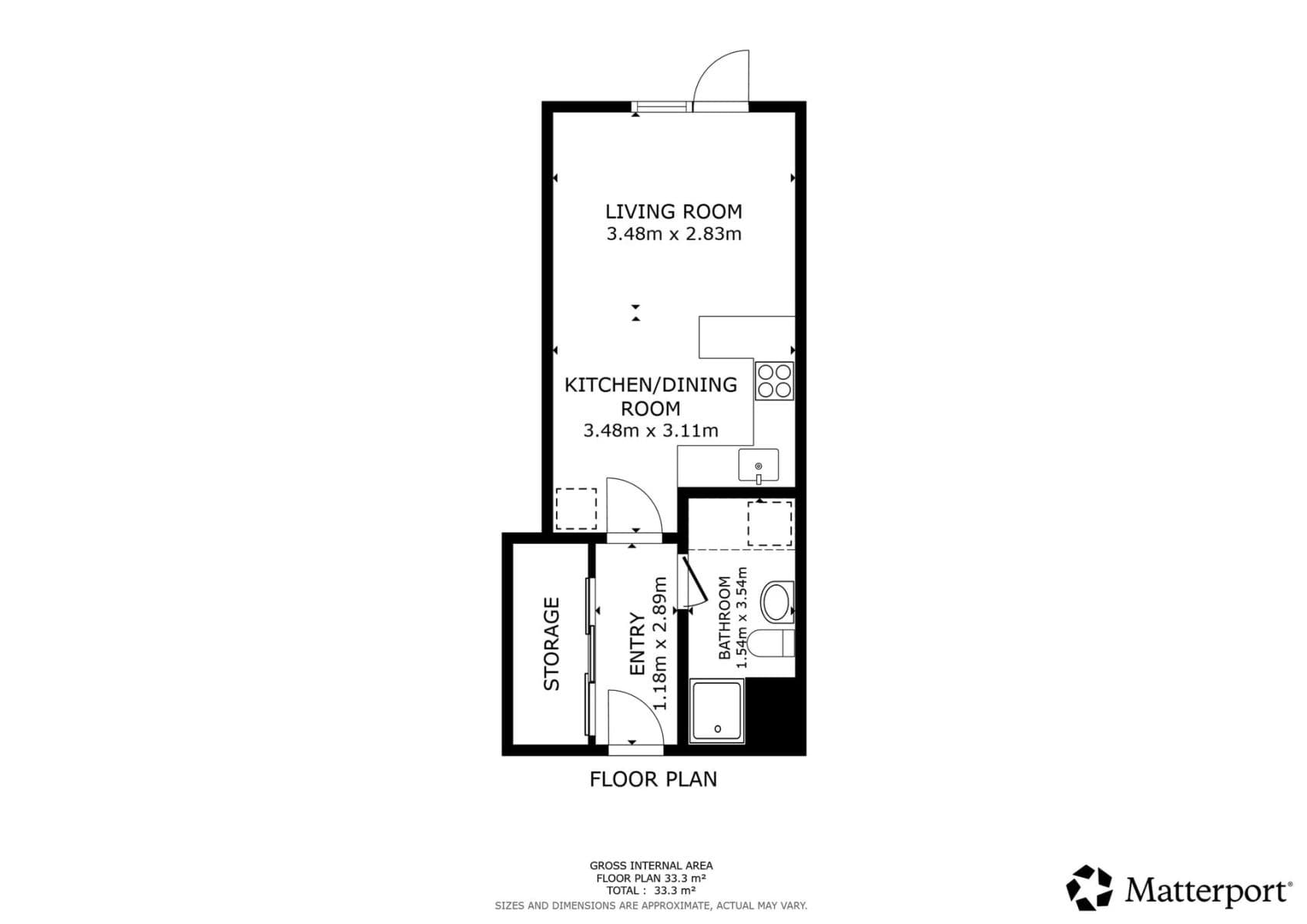 Prenájom bytu 1-izbový 31 m², Škrábkových, Praha, Praha Prenájom bytu 1-izbový 31 m², Škrábkových, Praha, Praha