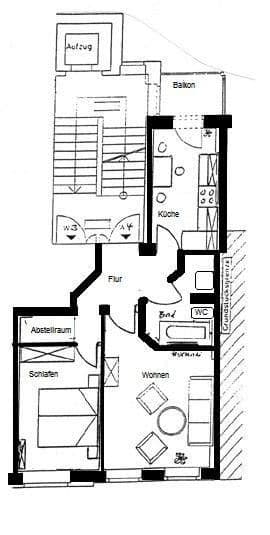 Prenájom bytu 2-izbový 50 m², Leipziger Straße 61, Zwickau, Sasko Prenájom bytu 2-izbový 50 m², Leipziger Straße 61, Zwickau, Sasko