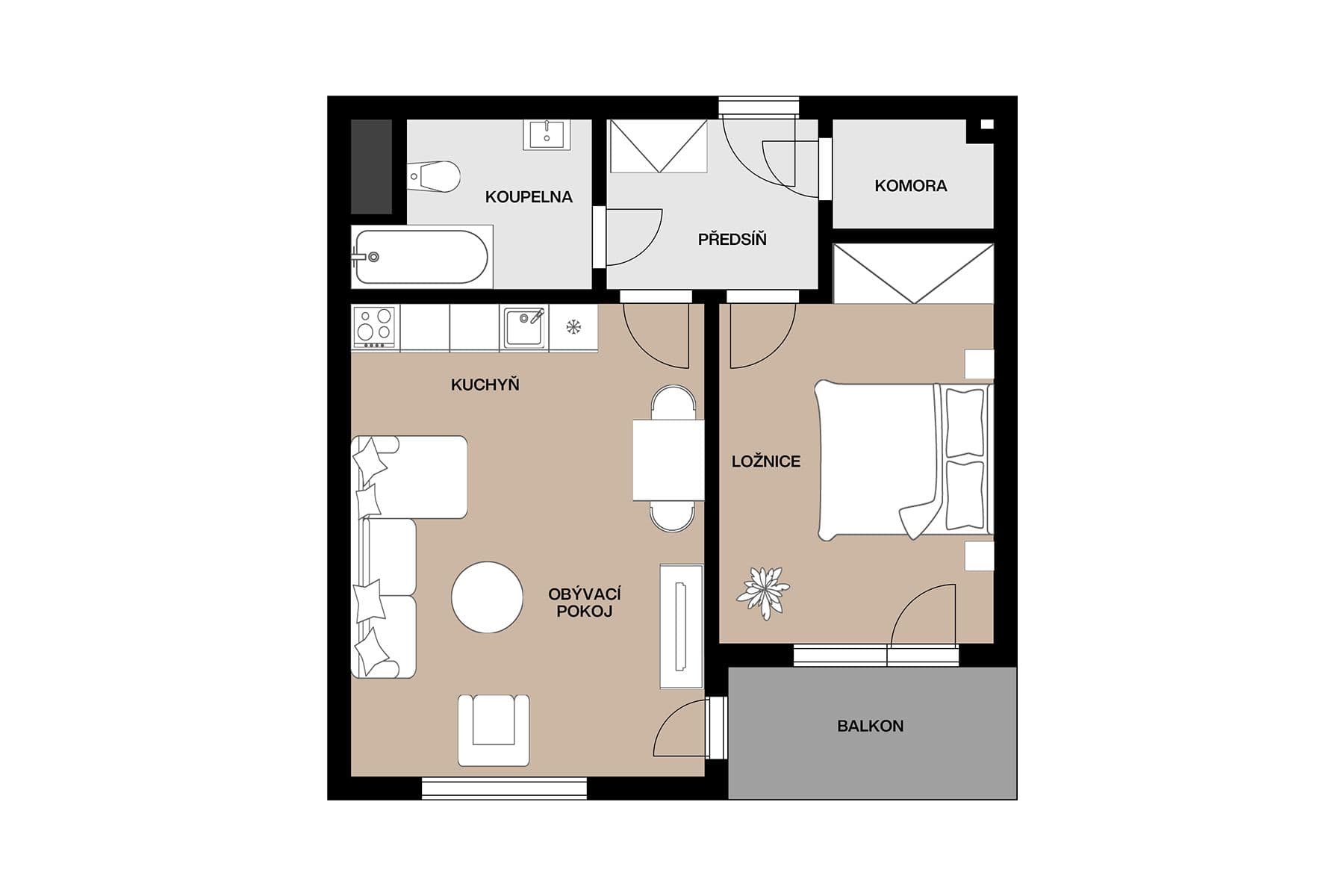 Predaj bytu 2-izbový 48 m², Oty Bubeníčka, Praha, Praha Predaj bytu 2-izbový 48 m², Oty Bubeníčka, Praha, Praha