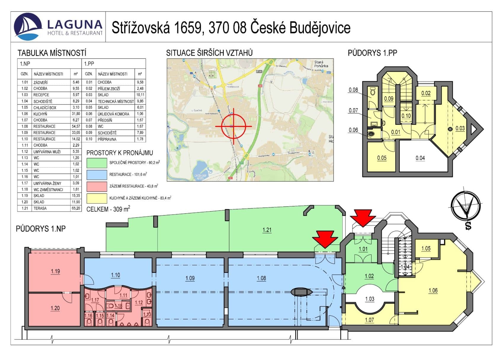 Prenájom nebytového priestoru 229 m², Střížovská, České Budějovice, Jihočeský kraj Prenájom nebytového priestoru 229 m², Střížovská, České Budějovice, Jihočeský kraj