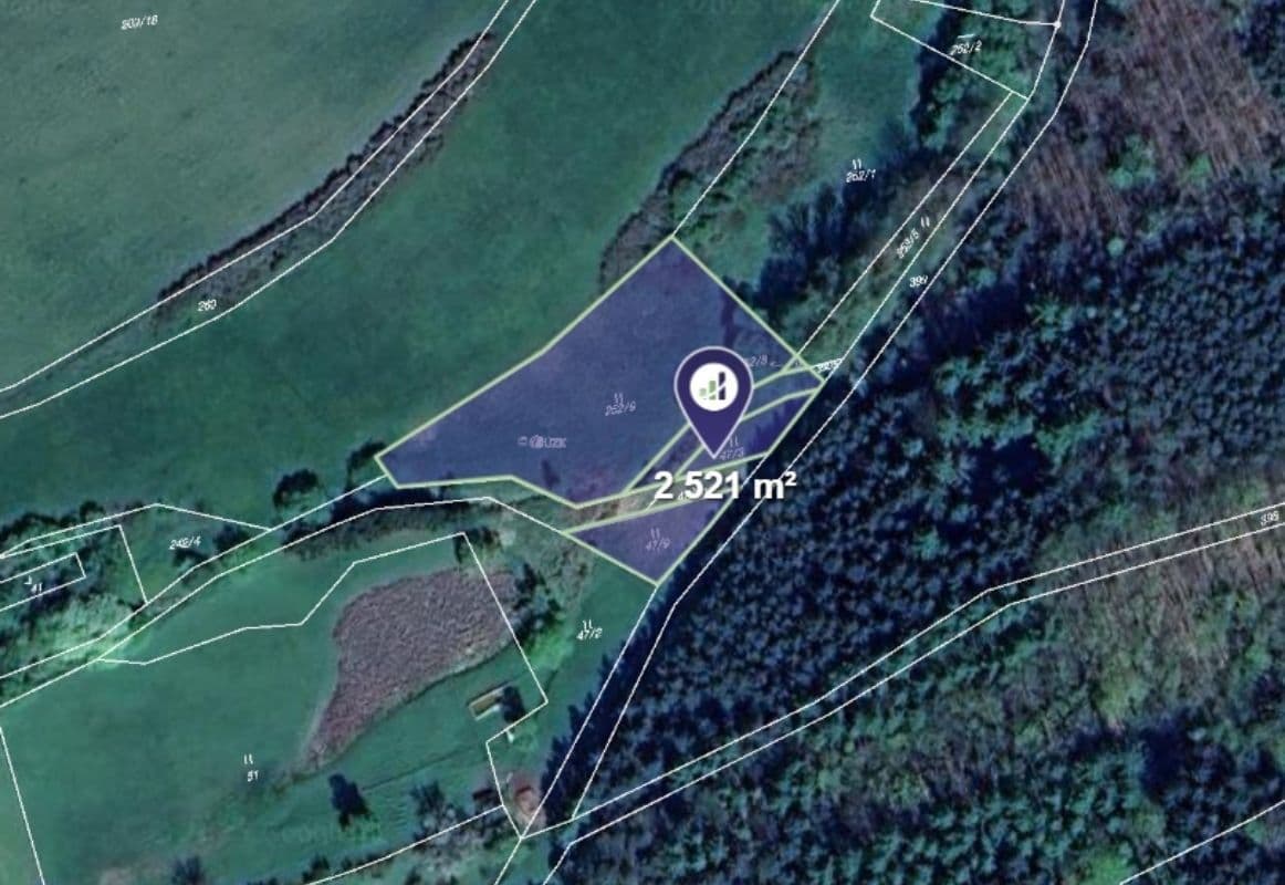 Predaj pozemku 2.521 m², Hřebečníky, Středočeský kraj Predaj pozemku 2.521 m², Hřebečníky, Středočeský kraj