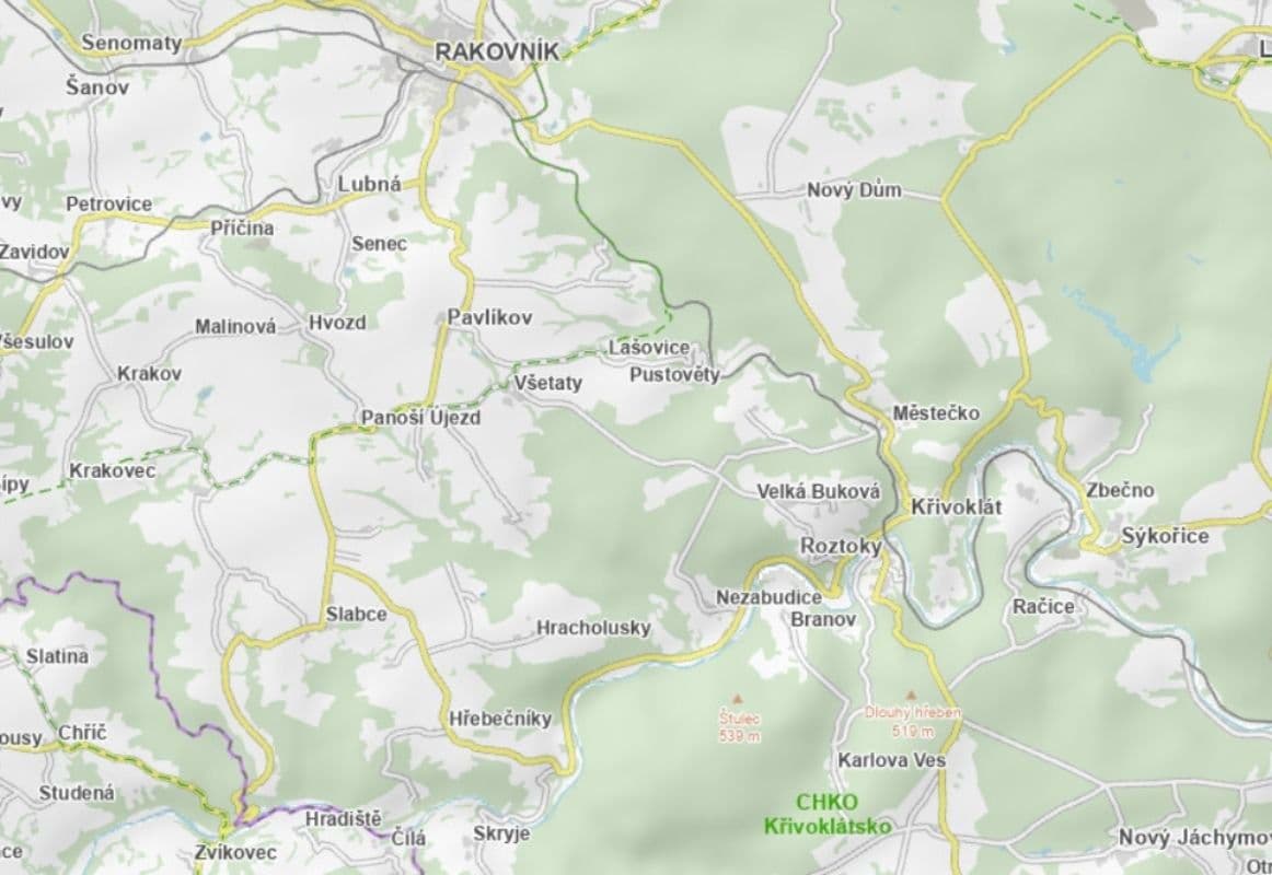 Predaj pozemku 2.521 m², Hřebečníky, Středočeský kraj Predaj pozemku 2.521 m², Hřebečníky, Středočeský kraj