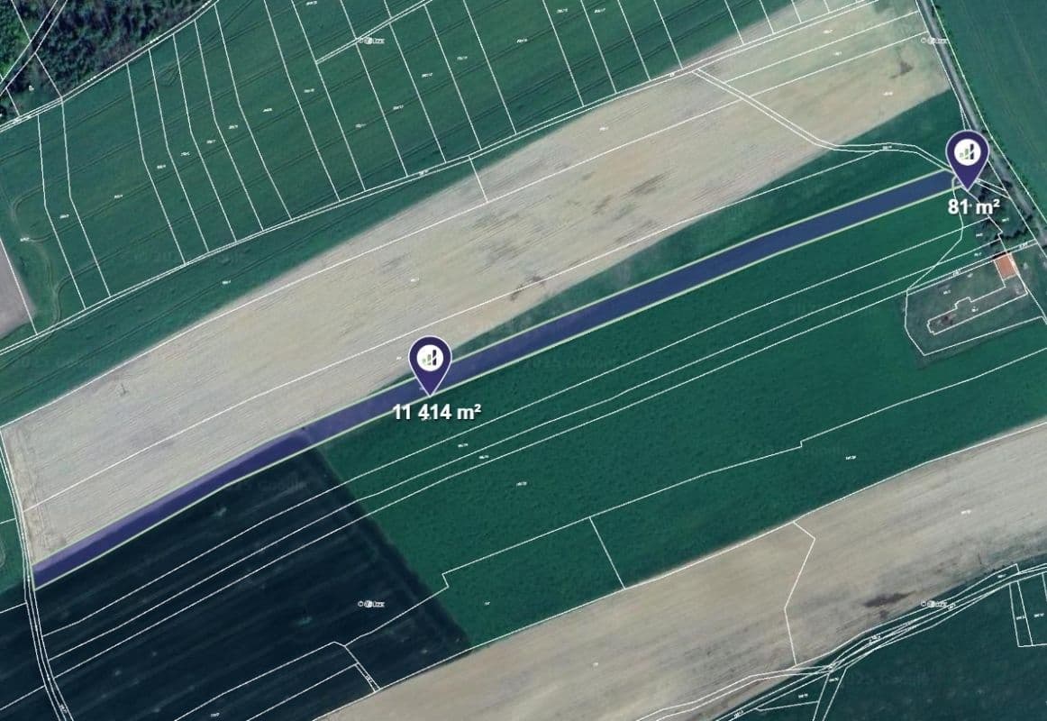 Predaj pozemku 11.495 m², Hřebečníky, Středočeský kraj Predaj pozemku 11.495 m², Hřebečníky, Středočeský kraj