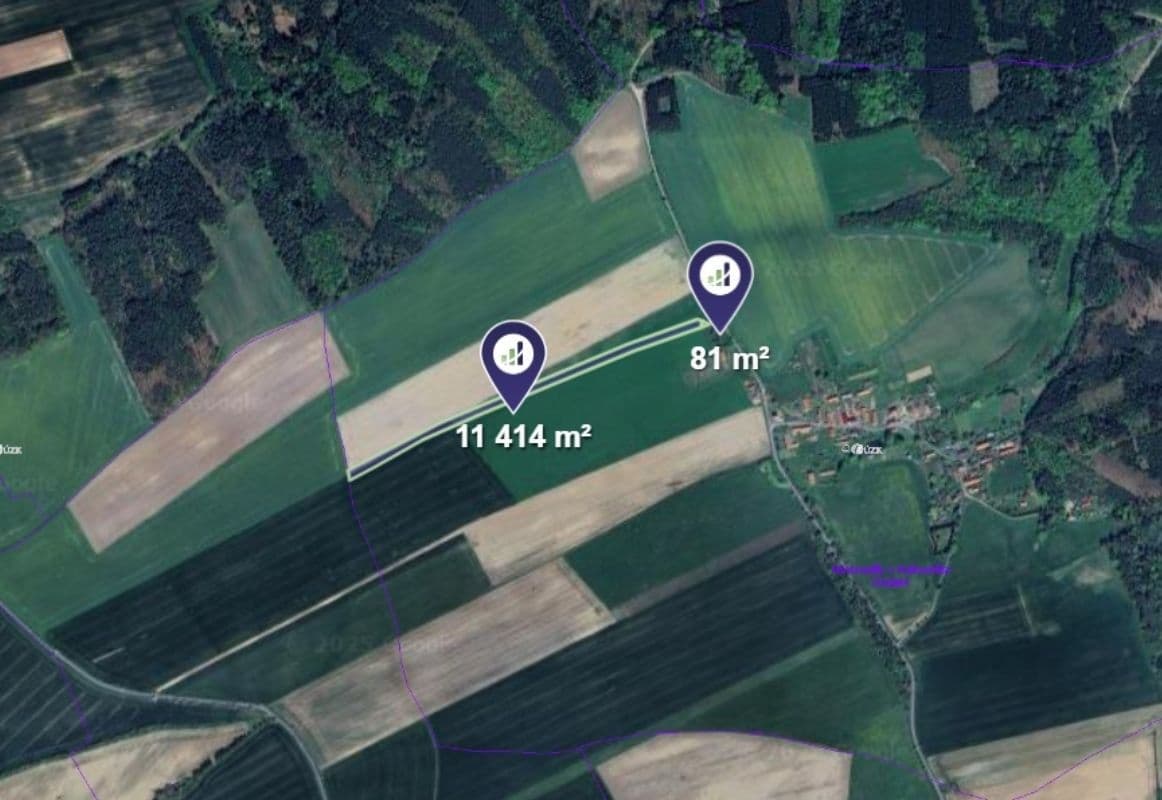 Predaj pozemku 11.495 m², Hřebečníky, Středočeský kraj Predaj pozemku 11.495 m², Hřebečníky, Středočeský kraj