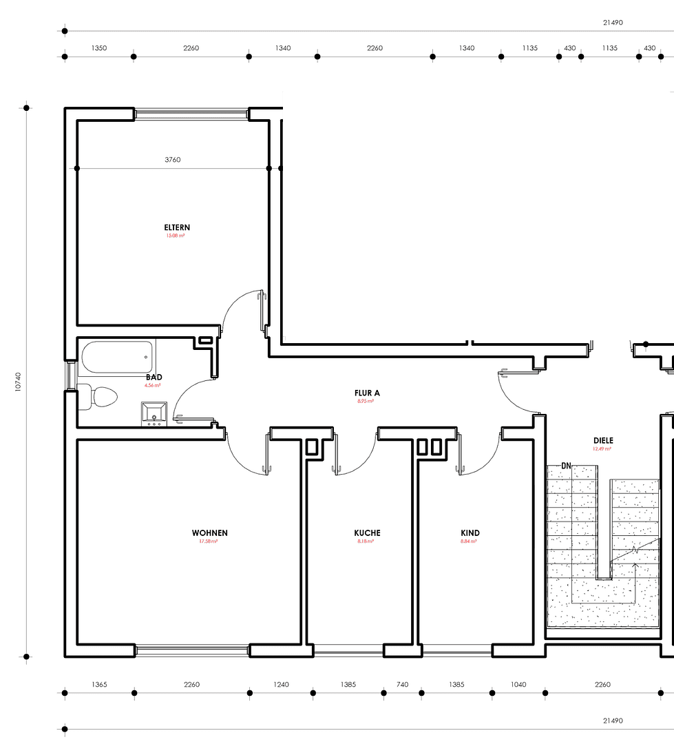 Prenájom bytu 3-izbový 69 m², Bachackerweg 25, Marl, Severné Porýnie - Westfálsko Prenájom bytu 3-izbový 69 m², Bachackerweg 25, Marl, Severné Porýnie - Westfálsko