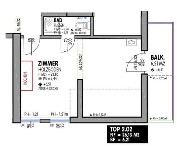 Predaj bytu 1-izbový 26 m², Dr. Schärf-Straße 6, Villach, Korutánsko Predaj bytu 1-izbový 26 m², Dr. Schärf-Straße 6, Villach, Korutánsko