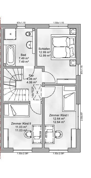 Predaj domu 127 m², pozemek 232 m², Hintergasse / Am Martinsberg, Siefersheim, Porýnie-Falcko Predaj domu 127 m², pozemek 232 m², Hintergasse / Am Martinsberg, Siefersheim, Porýnie-Falcko