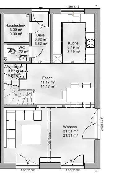 Predaj domu 127 m², pozemek 232 m², Hintergasse / Am Martinsberg, Siefersheim, Porýnie-Falcko Predaj domu 127 m², pozemek 232 m², Hintergasse / Am Martinsberg, Siefersheim, Porýnie-Falcko