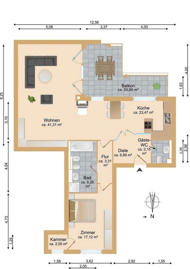 Prenájom bytu 2-izbový 113 m², Müggelseedamm 288, Berlin, Berlín Prenájom bytu 2-izbový 113 m², Müggelseedamm 288, Berlin, Berlín