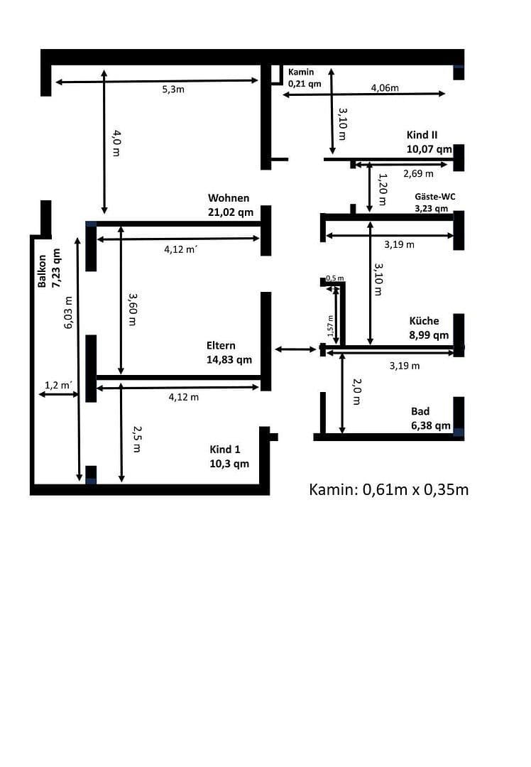 Prenájom bytu 4-izbový 84 m², Paderborn, Severné Porýnie - Westfálsko Prenájom bytu 4-izbový 84 m², Paderborn, Severné Porýnie - Westfálsko