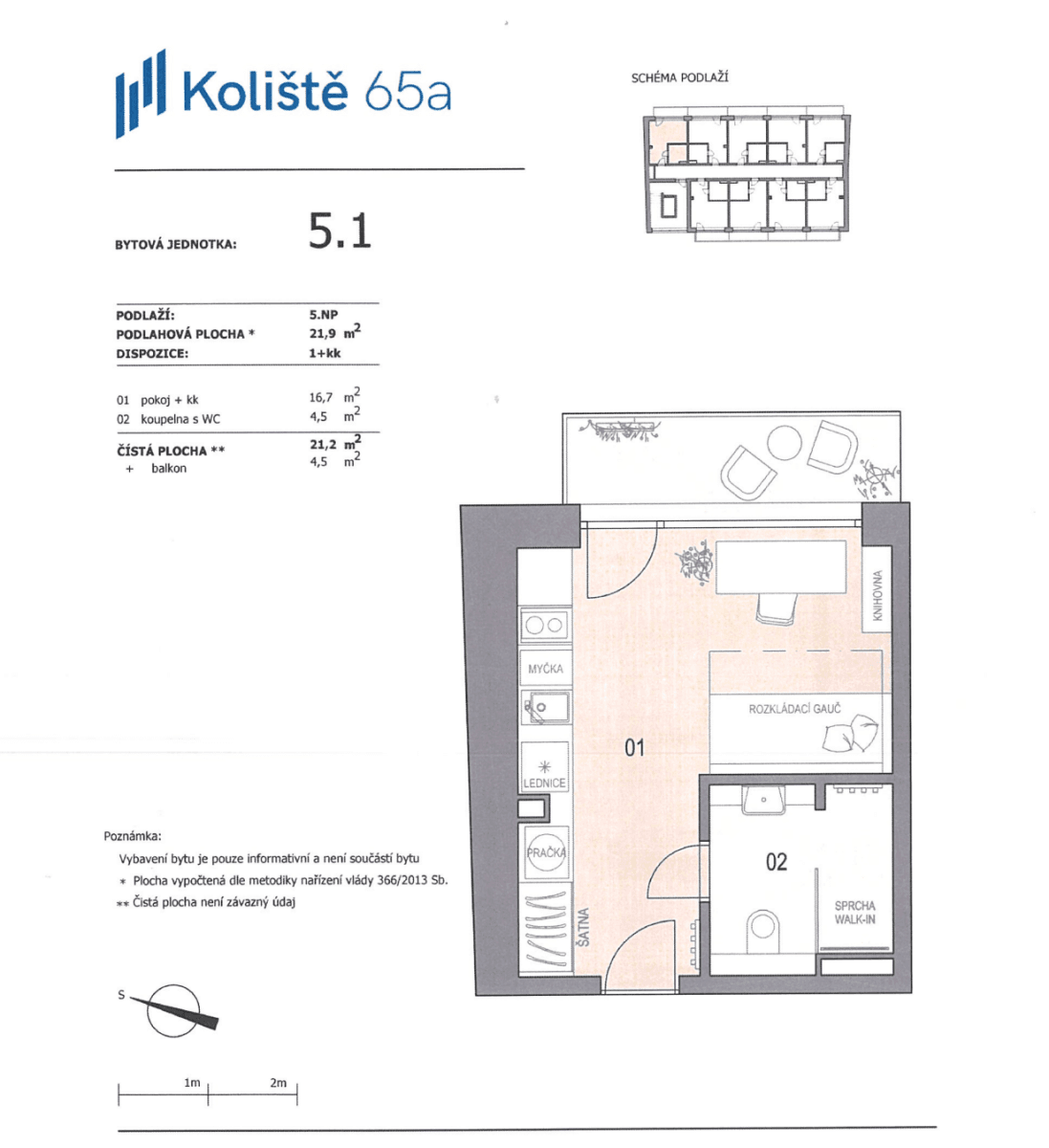Prenájom bytu 1-izbový 22 m², Koliště, Brno, Jihomoravský kraj Prenájom bytu 1-izbový 22 m², Koliště, Brno, Jihomoravský kraj
