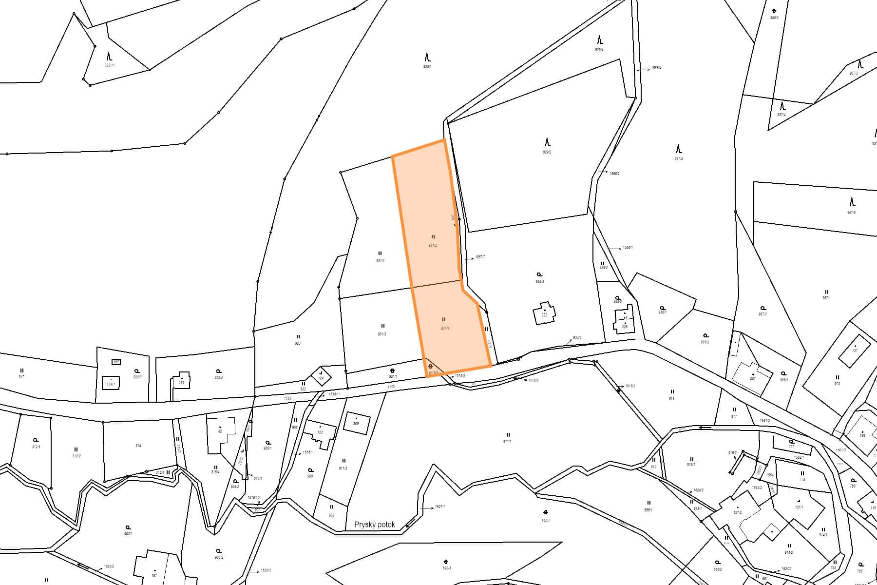 Predaj pozemku 3.373 m², Prysk, Liberecký kraj Predaj pozemku 3.373 m², Prysk, Liberecký kraj
