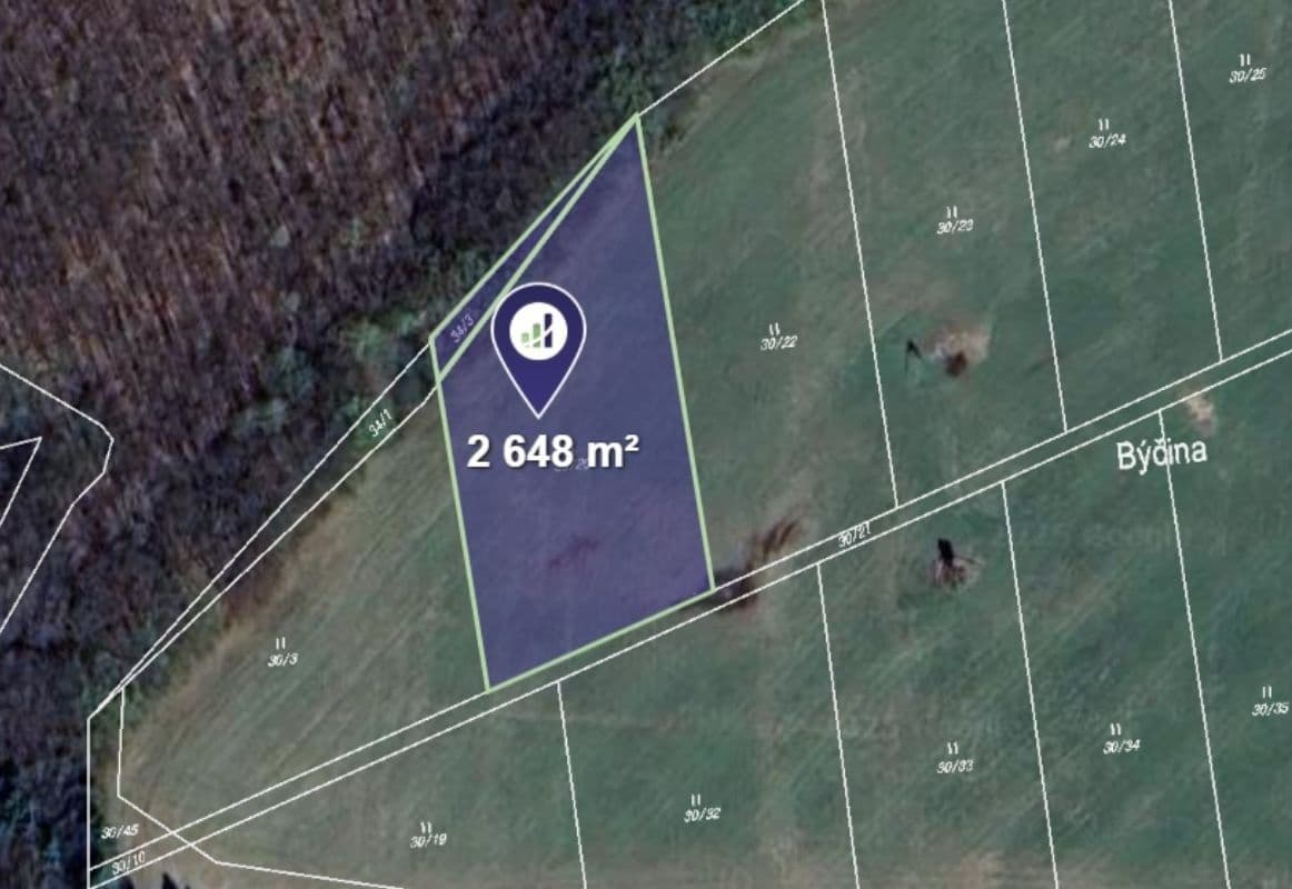 Predaj pozemku 2.648 m², Staré Hutě, Zlínský kraj Predaj pozemku 2.648 m², Staré Hutě, Zlínský kraj