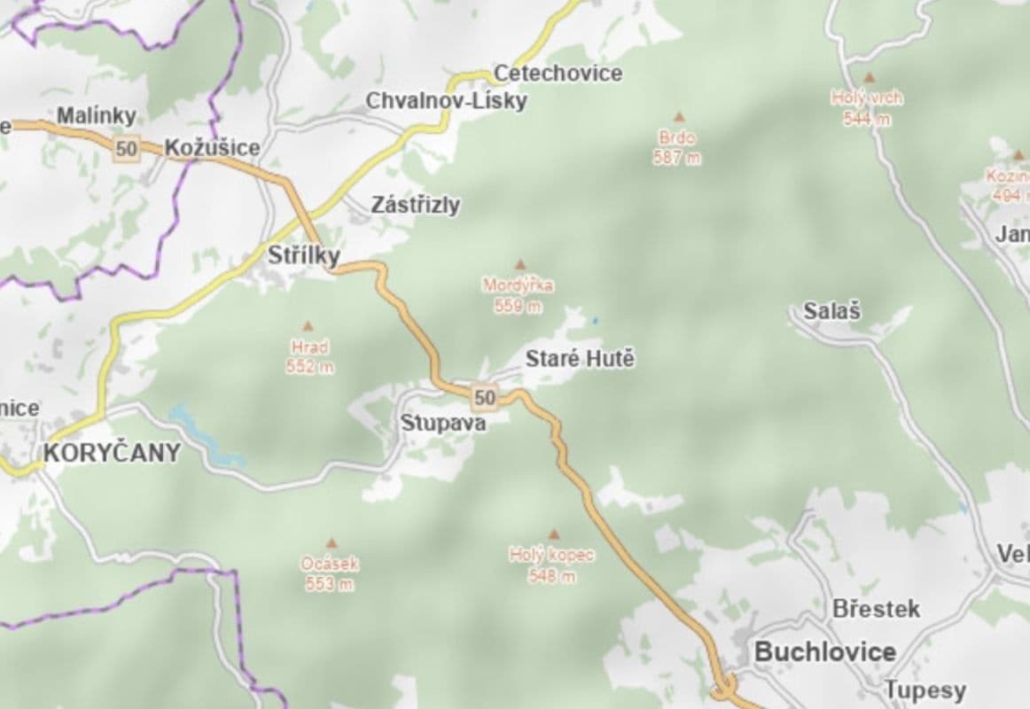 Predaj pozemku 2.648 m², Staré Hutě, Zlínský kraj Predaj pozemku 2.648 m², Staré Hutě, Zlínský kraj