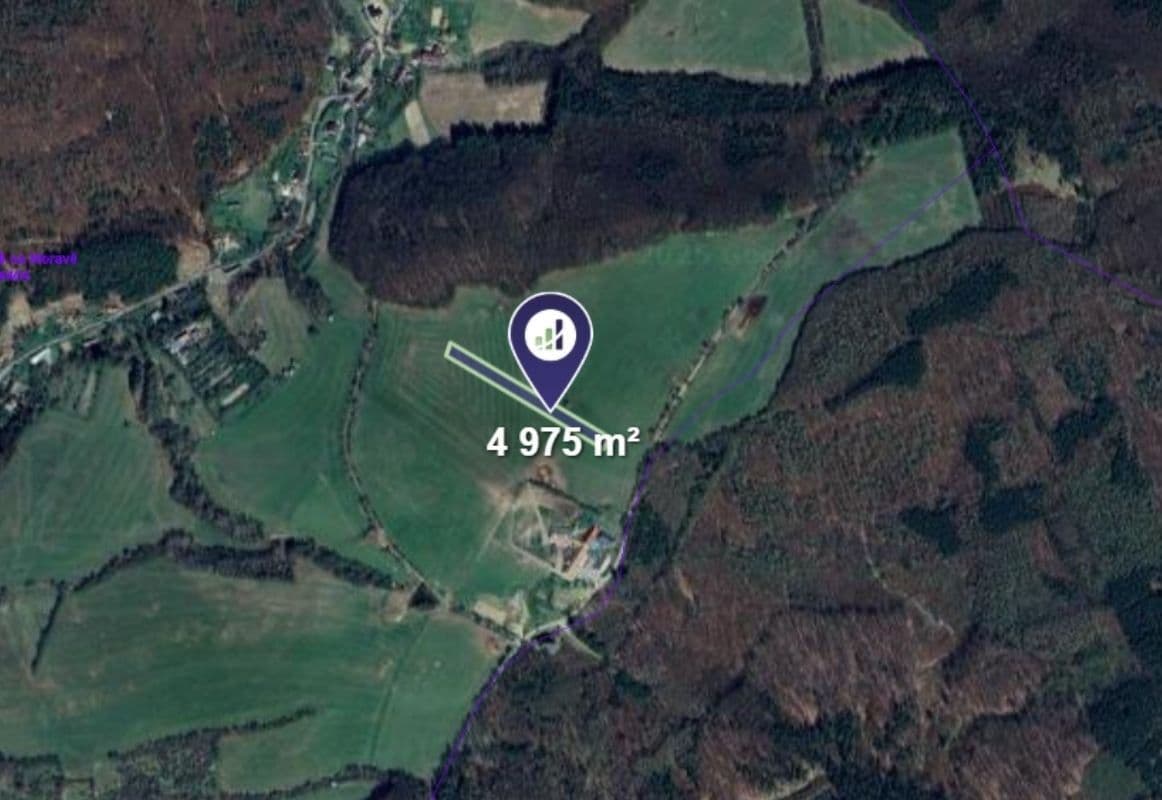 Predaj pozemku 4.975 m², Staré Hutě, Zlínský kraj Predaj pozemku 4.975 m², Staré Hutě, Zlínský kraj