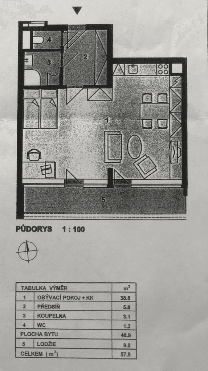 Prenájom bytu 1-izbový 49 m², Poupětova, Praha, Praha Prenájom bytu 1-izbový 49 m², Poupětova, Praha, Praha
