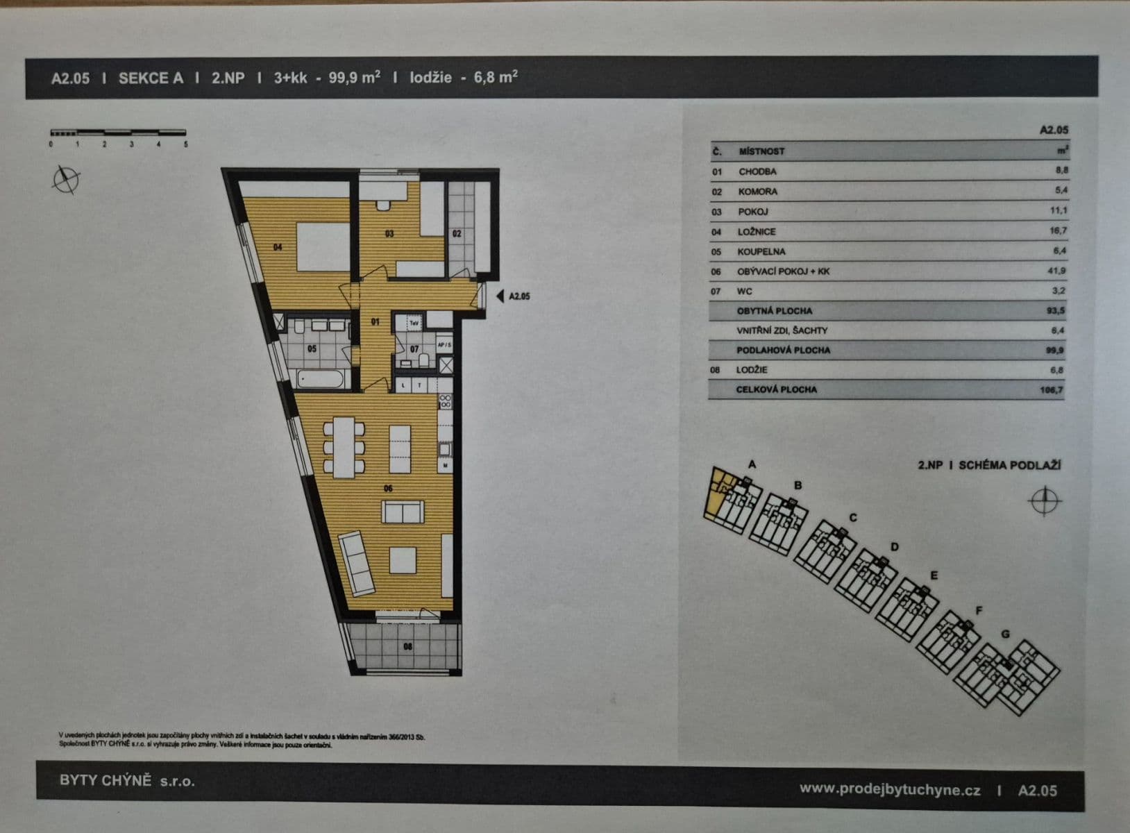Prenájom bytu 3-izbový 107 m², Premonstrátů, Chýně, Středočeský kraj Prenájom bytu 3-izbový 107 m², Premonstrátů, Chýně, Středočeský kraj