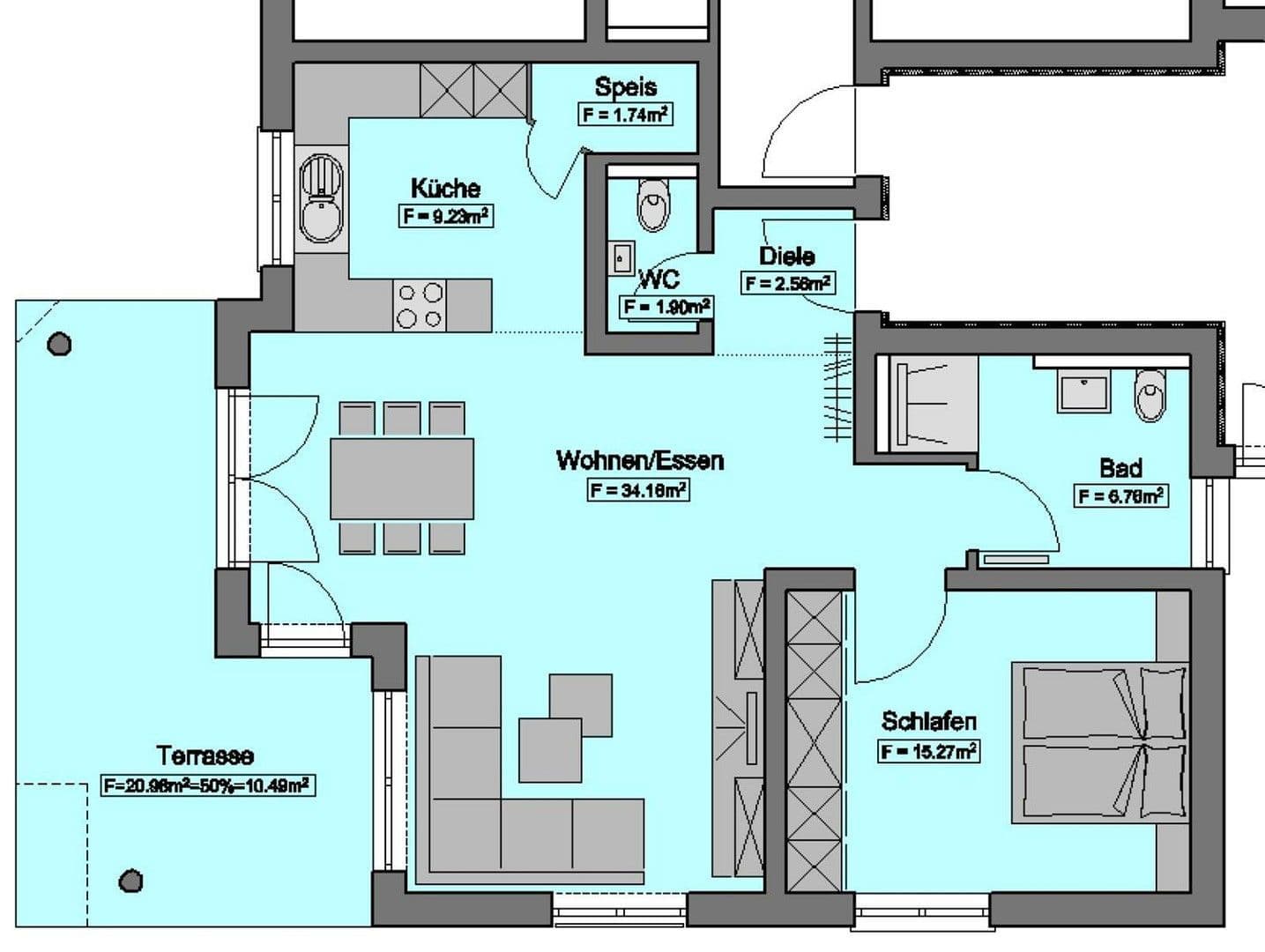 Prenájom bytu 2-izbový 82 m², Horb am Neckar, Bádensko-Wurttembersko Prenájom bytu 2-izbový 82 m², Horb am Neckar, Bádensko-Wurttembersko