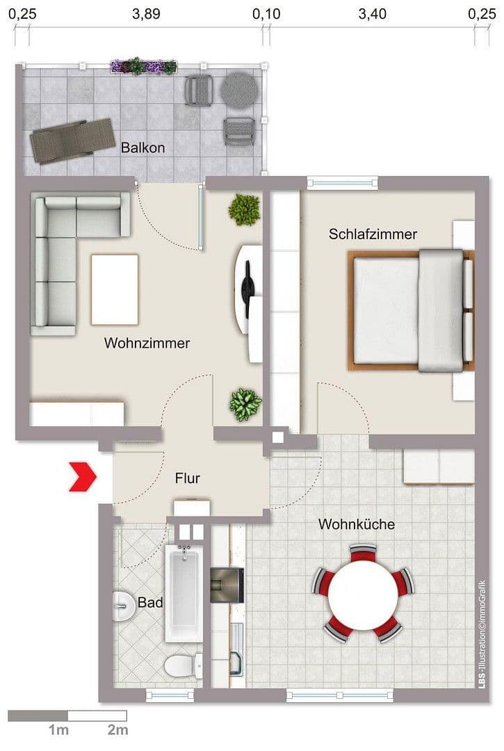 Prenájom bytu 2-izbový 51 m², Hochkampstr. 115 - WE 12, Gelsenkirchen, Severné Porýnie - Westfálsko Prenájom bytu 2-izbový 51 m², Hochkampstr. 115 - WE 12, Gelsenkirchen, Severné Porýnie - Westfálsko