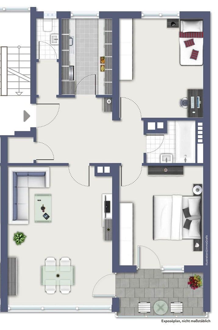 Prenájom bytu 3-izbový 83 m², Karlstr. 21, Fürth, Bavorsko Prenájom bytu 3-izbový 83 m², Karlstr. 21, Fürth, Bavorsko