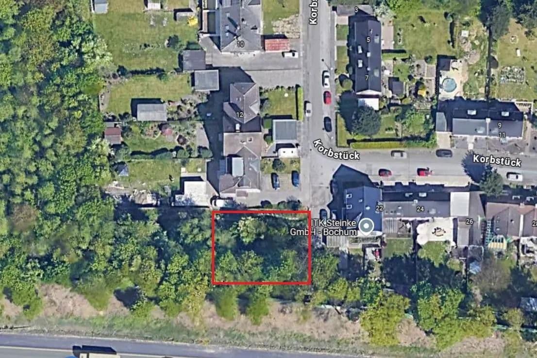 Predaj pozemku 660 m², Korbstück 18, Bochum, Severné Porýnie - Westfálsko Predaj pozemku 660 m², Korbstück 18, Bochum, Severné Porýnie - Westfálsko