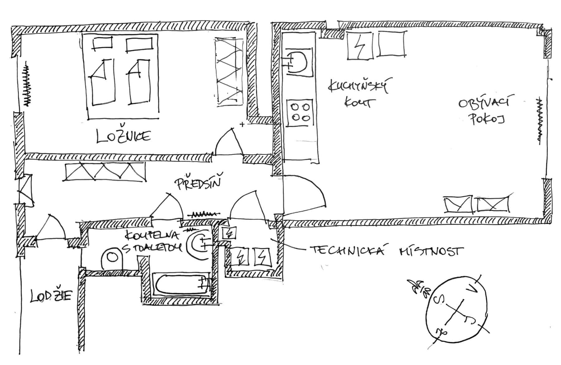 Prenájom bytu 2-izbový 52 m², Za Zelenou Liškou, Praha, Praha Prenájom bytu 2-izbový 52 m², Za Zelenou Liškou, Praha, Praha
