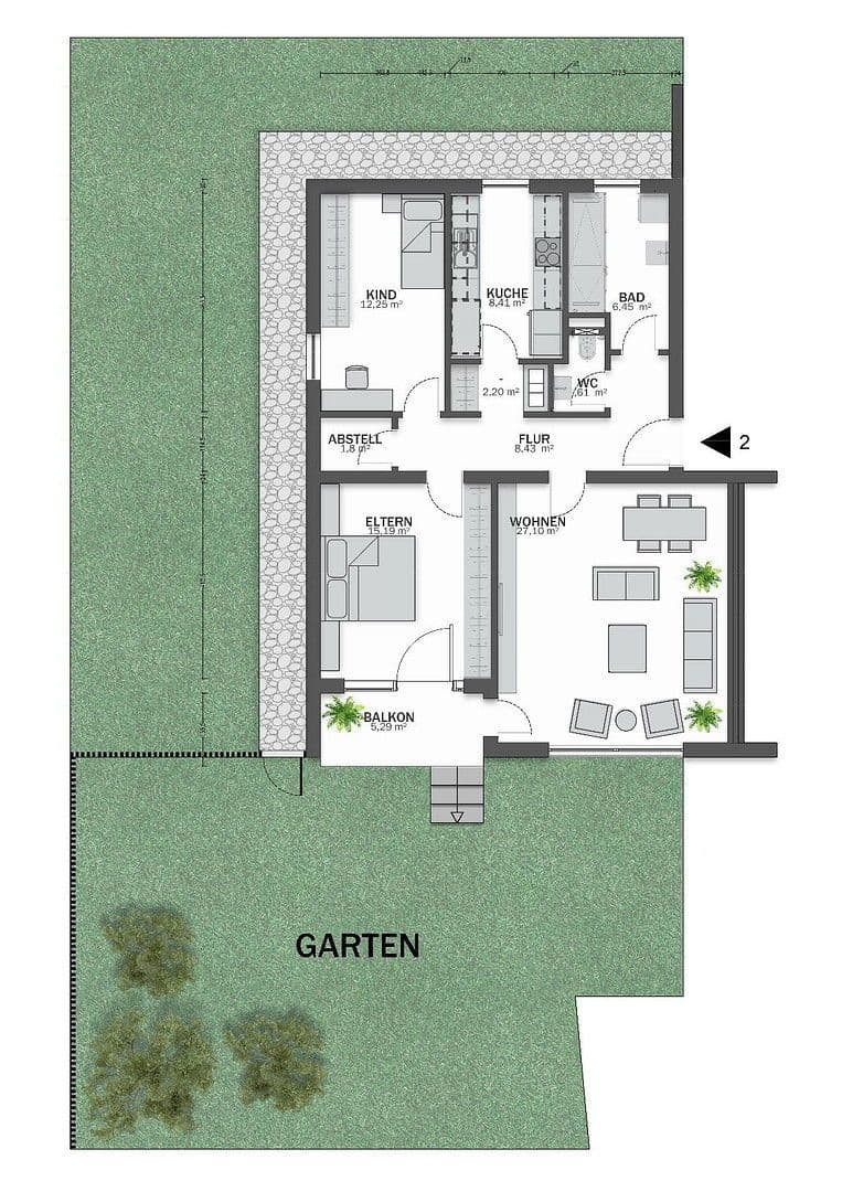 Predaj bytu 3-izbový 82 m², Bäckergasse 7a, Schwarzenbruck, Bavorsko Predaj bytu 3-izbový 82 m², Bäckergasse 7a, Schwarzenbruck, Bavorsko