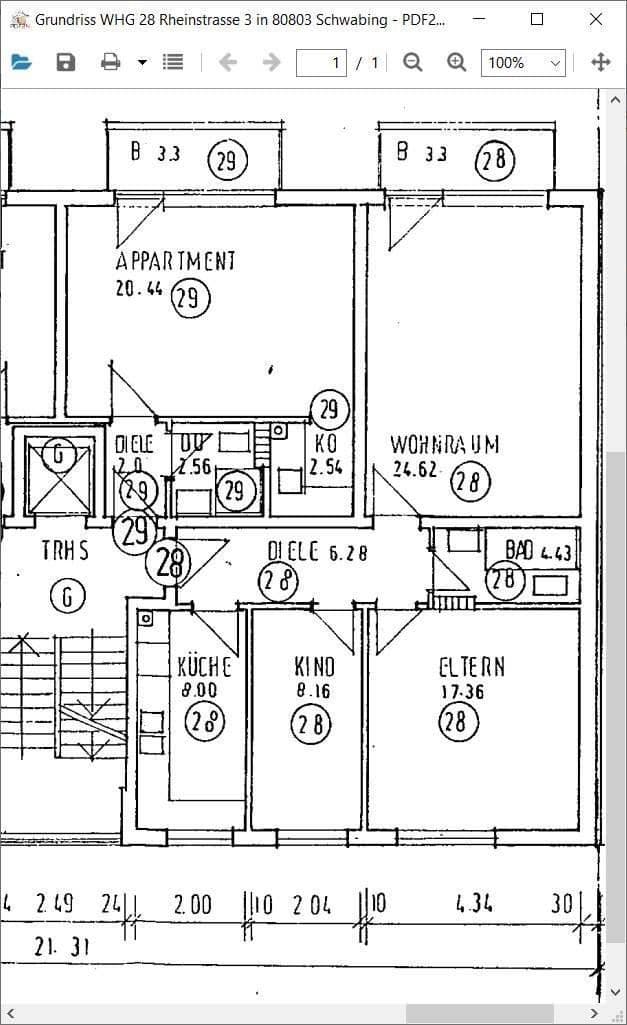 Predaj bytu 3-izbový 70 m², Rheinstrasse 3, München, Bavorsko Predaj bytu 3-izbový 70 m², Rheinstrasse 3, München, Bavorsko