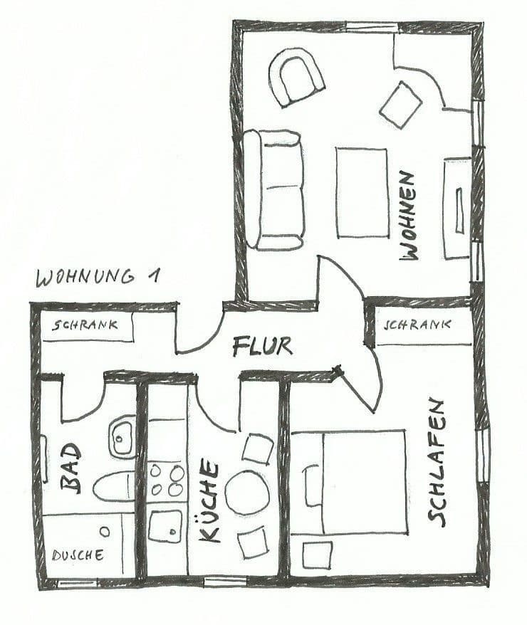 Prenájom bytu 2-izbový 48 m², Gudensberg, Hesensko Prenájom bytu 2-izbový 48 m², Gudensberg, Hesensko