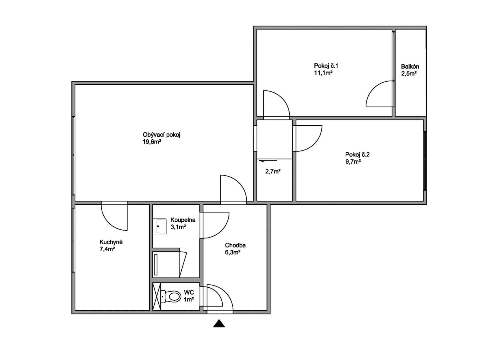 Predaj bytu 3-izbový 62 m², Jiřího Wolkera, Nymburk, Středočeský kraj Predaj bytu 3-izbový 62 m², Jiřího Wolkera, Nymburk, Středočeský kraj