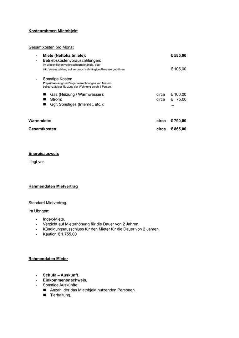 Prenájom bytu 3-izbový 60 m², Obere Goethestraße 82, Gladbeck, Severné Porýnie - Westfálsko Prenájom bytu 3-izbový 60 m², Obere Goethestraße 82, Gladbeck, Severné Porýnie - Westfálsko