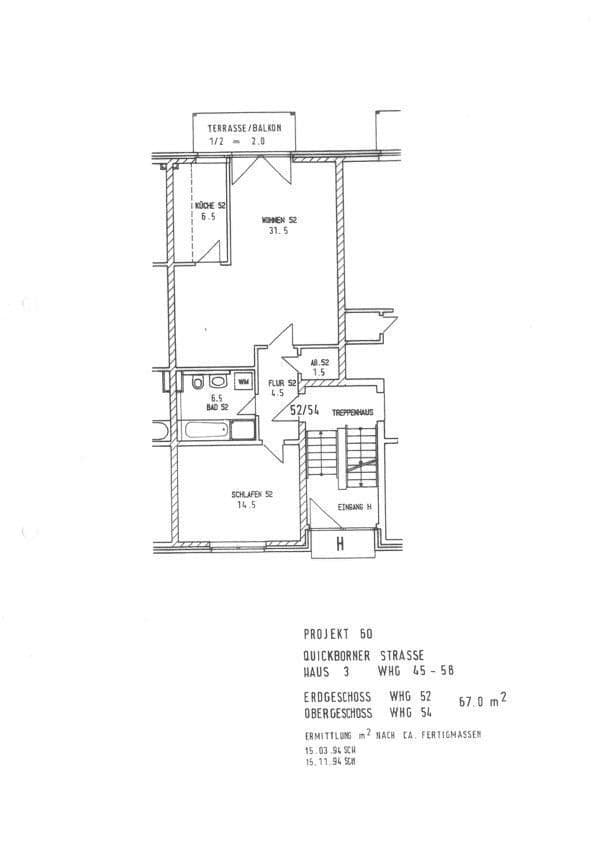 Predaj bytu 2-izbový 67 m², Quickborner Straße 142, Norderstedt, Šlezvicko-Holštajnsko Predaj bytu 2-izbový 67 m², Quickborner Straße 142, Norderstedt, Šlezvicko-Holštajnsko