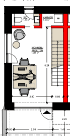 Prenájom bytu 3-izbový 64 m², Fischergasse 3, Eggenfelden, Bavorsko Prenájom bytu 3-izbový 64 m², Fischergasse 3, Eggenfelden, Bavorsko