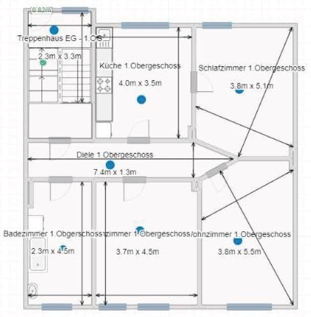 Prenájom bytu 3-izbový 85 m², Dürener Straße 17, Dortmund, Severné Porýnie - Westfálsko Prenájom bytu 3-izbový 85 m², Dürener Straße 17, Dortmund, Severné Porýnie - Westfálsko