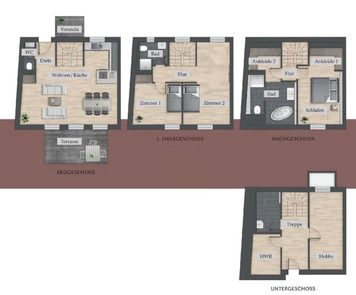 Prenájom domu 145 m², pozemek 30 m², Idstein, Hesensko Prenájom domu 145 m², pozemek 30 m², Idstein, Hesensko