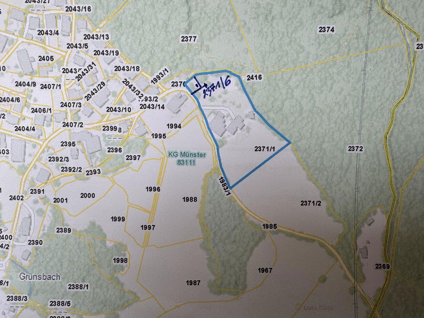 Predaj pozemku 454 m², Grünsbach, 122, Münster, Tirolsko Predaj pozemku 454 m², Grünsbach, 122, Münster, Tirolsko