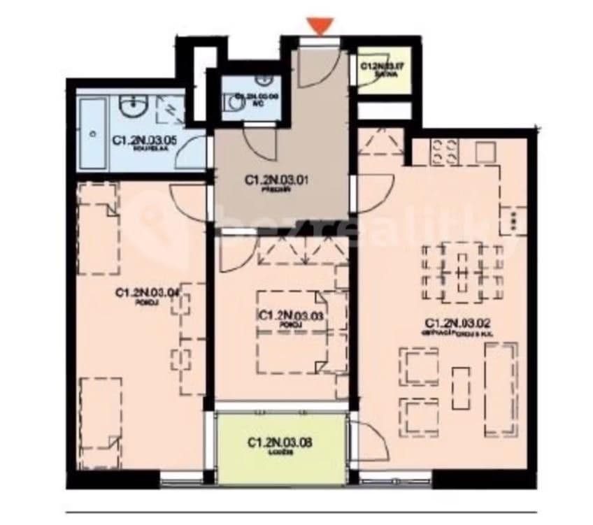 Prenájom bytu 3-izbový 76 m², Olgy Havlové, Praha, Praha Prenájom bytu 3-izbový 76 m², Olgy Havlové, Praha, Praha